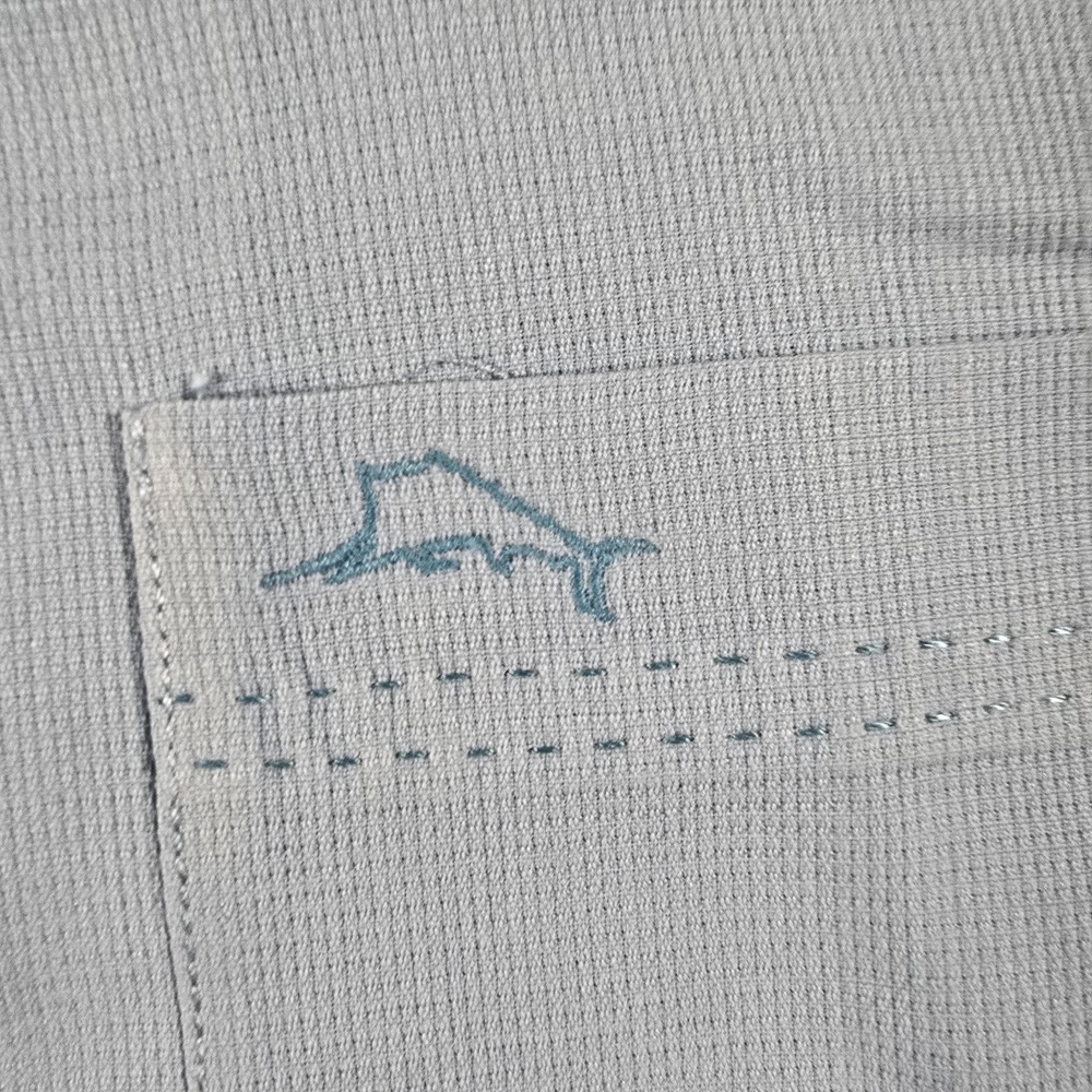 Tommy Bahama Men's Large Blue Silk Blend Camp Shirt Button Down Island Zone - Picture 9 of 15